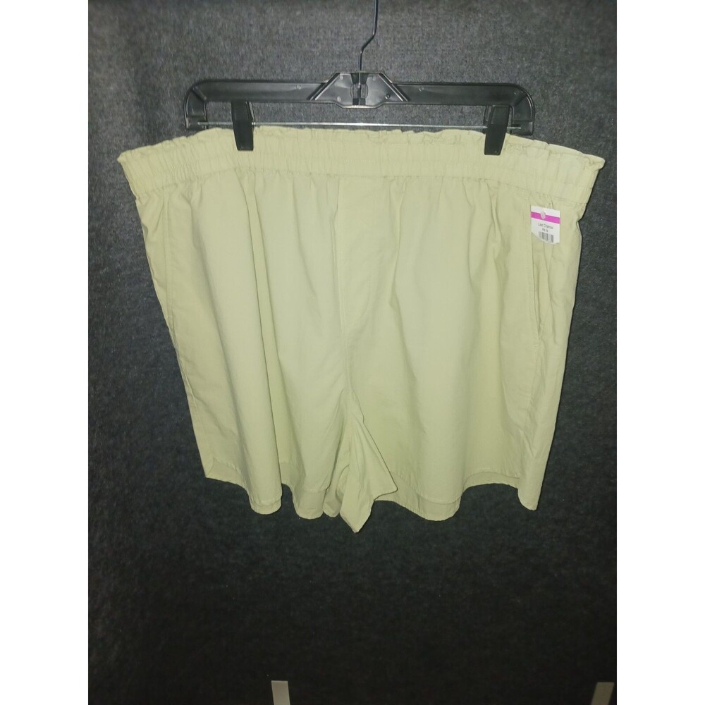 Madewell Shorts 2XL Lime Green Yellow Elastic Waist‎ Lightweight Slant Pockets